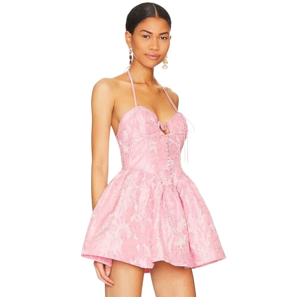 For Love And Lemons Pink Mini Dress